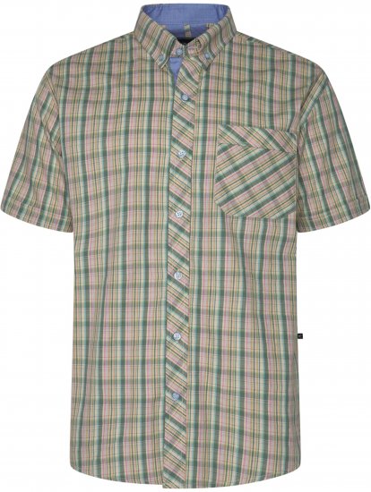 Kam Jeans 6371 Checked Short Sleeve Shirt Multicolored - Chemises - Chemises Grandes Tailles Hommes