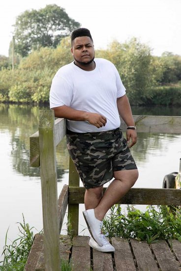 D555 Kody Camo Printed Swimshorts Khaki - Maillots de bain - Maillots/Shorts de bain Grande Taille pour Hommes 