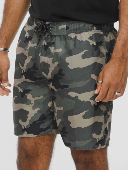 D555 Kody Camo Printed Swimshorts Khaki - Maillots de bain - Maillots/Shorts de bain Grande Taille pour Hommes 