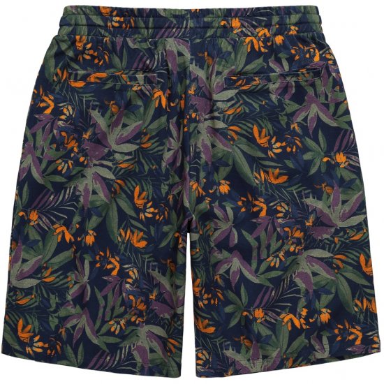 JP1880 Bermuda Shorts Floral All-over Print Navy - Shorts - Shorts hommes grande taille