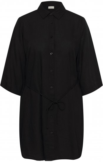 Kaffe Curve Mille Short Shirt Dress Black Deep - Robes mini - 