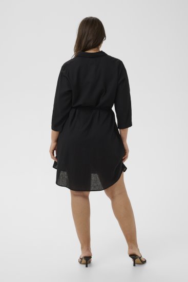 Kaffe Curve Mille Short Shirt Dress Black Deep - Robes mini - 
