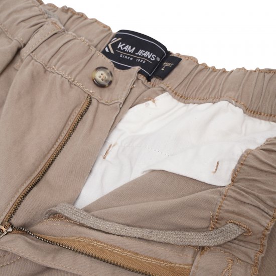 Kam Jeans 3404 Cargo Shorts Beige - Shorts - Shorts hommes grande taille