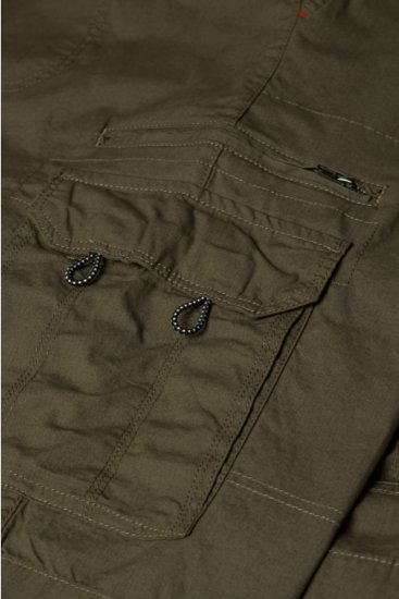 Espionage ST042 Cargo Shorts Olive - Shorts - Shorts hommes grande taille