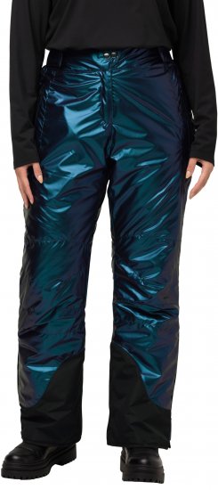 Ulla Popken Ski Pants Water-Repellent Mother-Of-Pearl Velcro Closure Snow Gaiter Blue - Jeans & Pantalons Femme Grandes Tailles – Plus Size - 