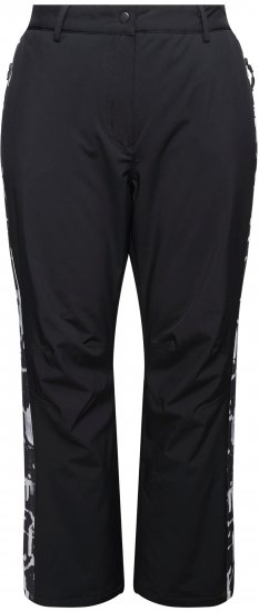 Ulla Popken Hyprar Functional Trousers Waterproof Velcro Closure Snow Gaiter Black - Jeans & Pantalons Femme Grandes Tailles – Plus Size - 