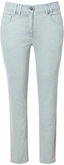 Ulla Popken Slim Leg Light Wash Jeans Light Moss Light Moss Green - Jeans & Pantalons Femme Grandes Tailles – Plus Size - 