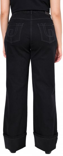 Ulla Popken Flared Leg Jeans Black - Jeans & Pantalons Femme Grandes Tailles – Plus Size - 