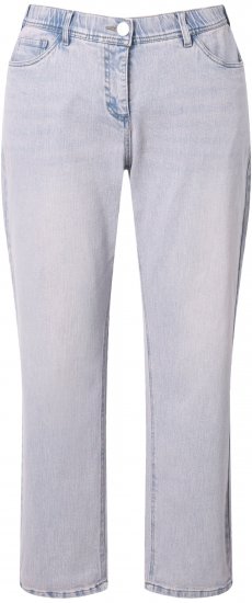 Ulla Popken Dyed Stretch Fit Boyfriend Jeans Light Light Blue Denim - Jeans & Pantalons Femme Grandes Tailles – Plus Size - 