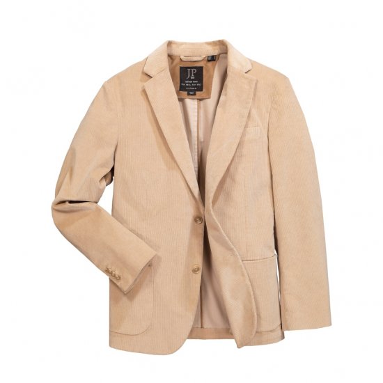 JP1880 Suit Jacket Corduroy Business Sand - Costumes - Costumes grandes tailles 