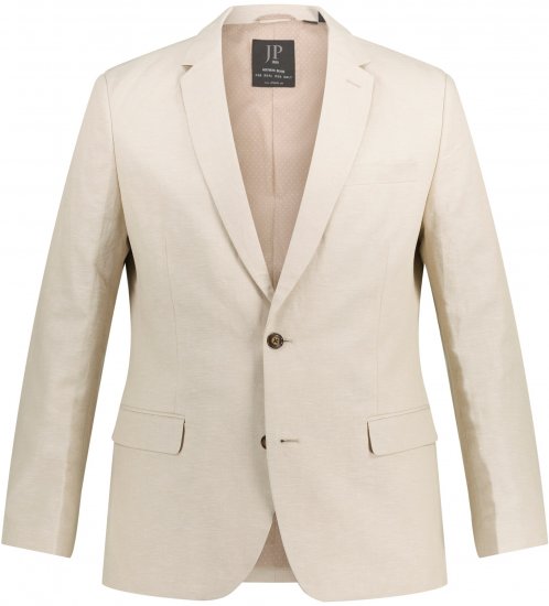 JP1880 Kos Linen Blend Jacket Sand - Costumes - Costumes grandes tailles 