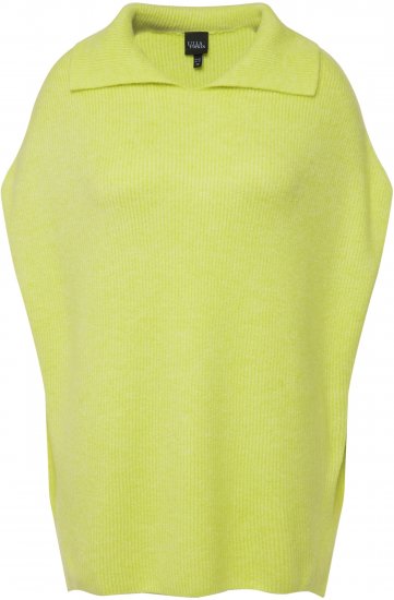 Ulla Popken Oversized Knit Sweater Vest Lime Green - Sweatshirts & hoodies - 