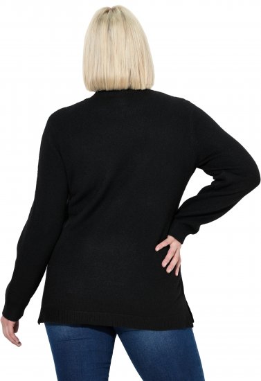 Ulla Popken Whimsical Holiday Sweater Black - Sweatshirts & hoodies - 