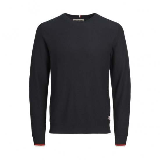 Jack & Jones Logan Spring Knitted Pullover Navy - Sweatshirts & Hoodies - Sweatshirts/Hoodies grande taille homme