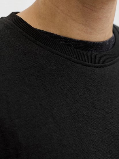 Jack & Jones Brandon Sweatshirt Black - Sweatshirts & hoodies - Sweatshirts/Hoodies grande taille homme