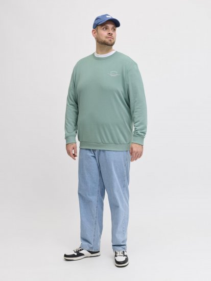 Jack & Jones Brandon Sweatshirt Turquoise - Sweatshirts & hoodies - Sweatshirts/Hoodies grande taille homme