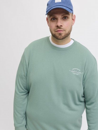 Jack & Jones Brandon Sweatshirt Turquoise - Sweatshirts & hoodies - Sweatshirts/Hoodies grande taille homme
