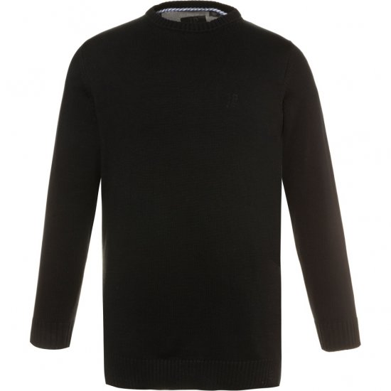 JP1880 Pullover Sweater Black TALL - VÊTEMENTS HOMME MT-6XLT - Vêtements Tall Homme