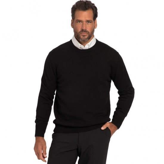 JP1880 Pullover Sweater Black TALL - VÊTEMENTS HOMME MT-6XLT - Vêtements Tall Homme