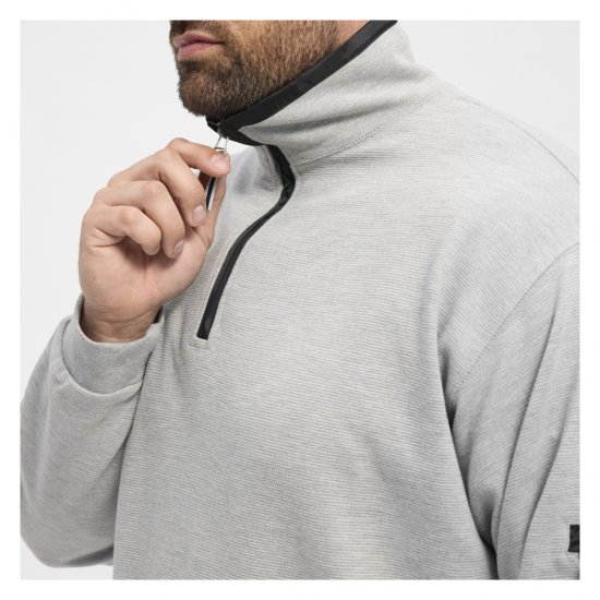 North Latitude Ottoman Sweatshirt Mid Grey - Sweatshirts & hoodies - Sweatshirts/Hoodies grande taille homme