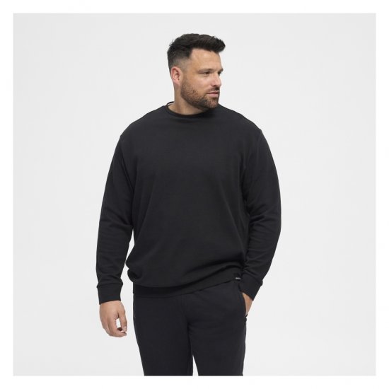 North Latitude Crew Neck Sweatshirt Black - Sweatshirts & hoodies - Sweatshirts/Hoodies grande taille homme