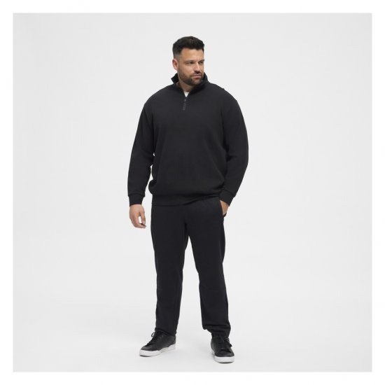 North Latitude Denim Half-Zip Sweatshirt Black - Sweatshirts & hoodies - Sweatshirts/Hoodies grande taille homme