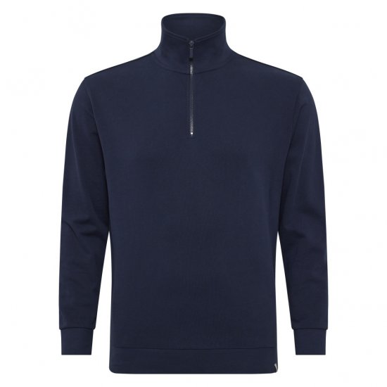 North Latitude Half-Zip Sweatshirt Navy Blue - Sweatshirts & hoodies - Sweatshirts/Hoodies grande taille homme