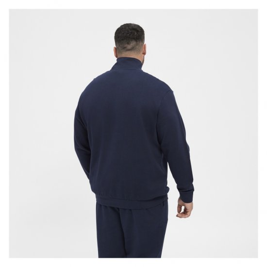North Latitude Half-Zip Sweatshirt Navy Blue - Sweatshirts & hoodies - Sweatshirts/Hoodies grande taille homme