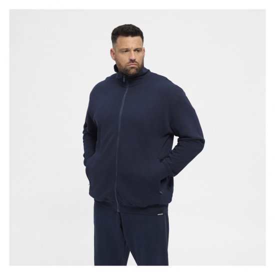 North Latitude Full-Zip Sweatshirt Navy Blue - Sweatshirts & hoodies - Sweatshirts/Hoodies grande taille homme