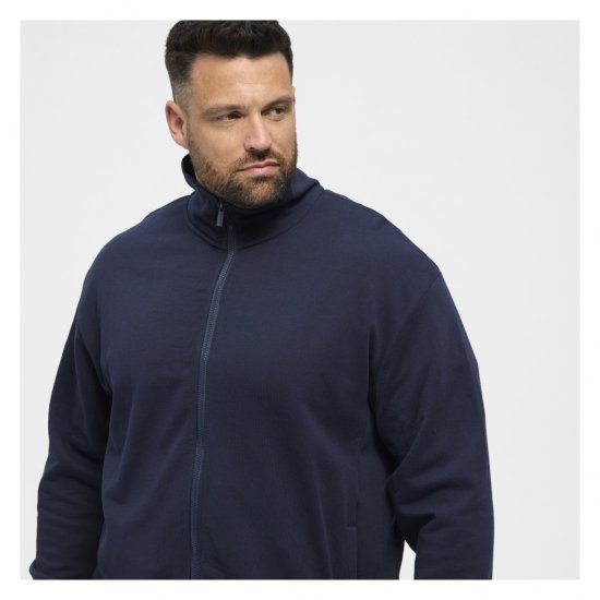 North Latitude Full-Zip Sweatshirt Navy Blue - Sweatshirts & hoodies - Sweatshirts/Hoodies grande taille homme