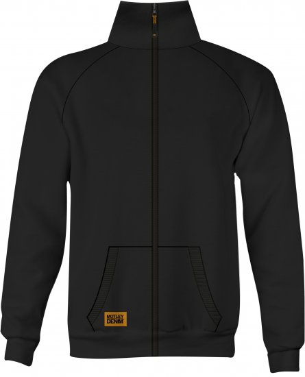 Motley Denim London Sweatshirt Black - Sweatshirts & hoodies - Sweatshirts/Hoodies grande taille homme