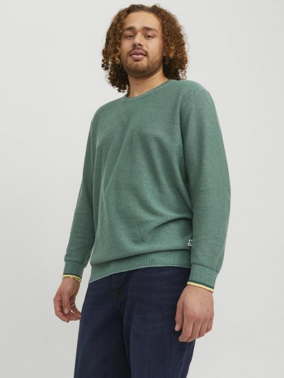 Jack & Jones Logan Spring Knitted Pillover Grey - Sweatshirts & hoodies - Sweatshirts/Hoodies grande taille homme