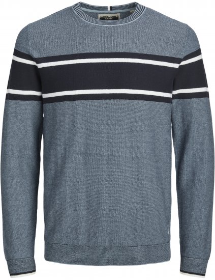 Jack & Jones Logan Spring Knitted Pullover Turquoise - Sweatshirts & hoodies - Sweatshirts/Hoodies grande taille homme