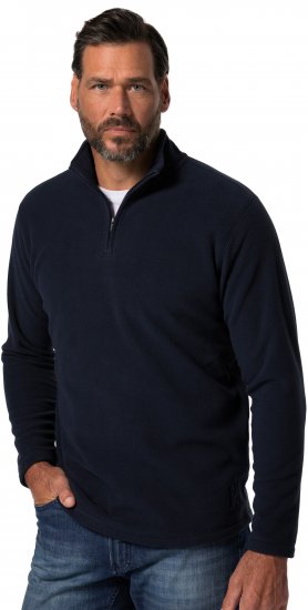JP1880 Fleece Half-Zip Ultralight Navy - Sweatshirts & hoodies - Sweatshirts/Hoodies grande taille homme
