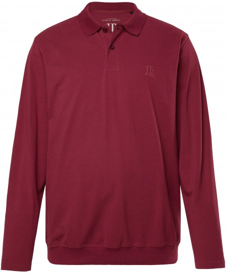 JP1880 Polo Shirt Pique Long Sleeve Red - Polos - Polos homme grande taille