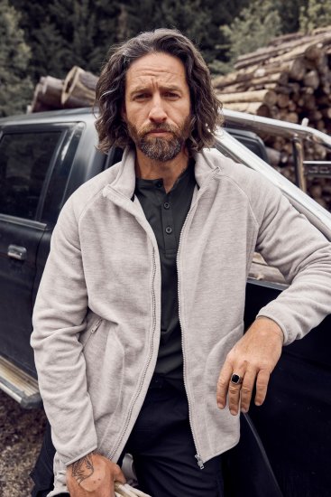 JP1880 Fleece Jacket Stand-up Collar Dusty Pink - Sport & outdoor - Vêtements de sport grande taille 