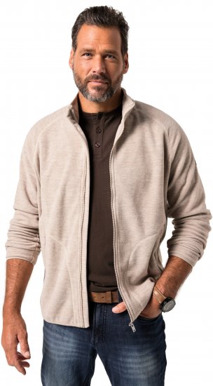 JP1880 Fleece Jacket Stand-up Collar Dusty Pink - Sport & outdoor - Vêtements de sport grande taille 