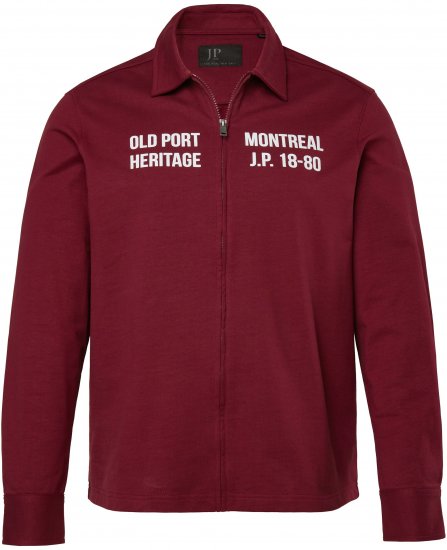 JP1880 Sweatshirt Long Sleeve Boxy Fit Red - Sweatshirts & hoodies - Sweatshirts/Hoodies grande taille homme