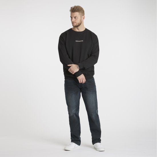 North Latitude Denim Logo Sweatshirt Black TALL - TALL sweatshirts - 