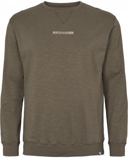 North Latitude Denim Logo Sweatshirt Dusty Olive Green TALL - TALL sweatshirts - Sweatshirts TALL pour hommes grands
