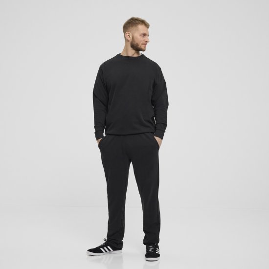 North Latitude Denim Crew Neck Sweatshirt Black TALL - TALL sweatshirts - 