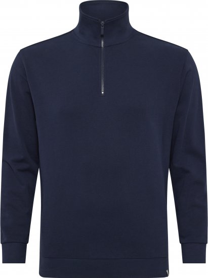North Latitude Denim Half-Zip Sweatshirt Navy Blue TALL - TALL sweatshirts - 