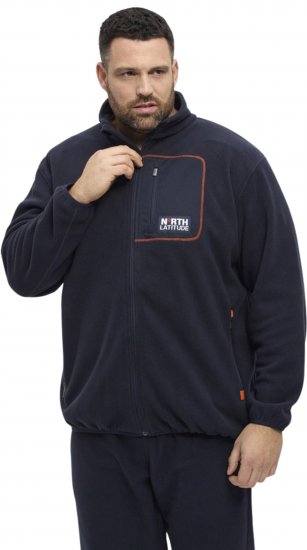North Latitude 53142 Soft Fleece Jacket Dark Navy - Sweatshirts & hoodies - Sweatshirts/Hoodies grande taille homme