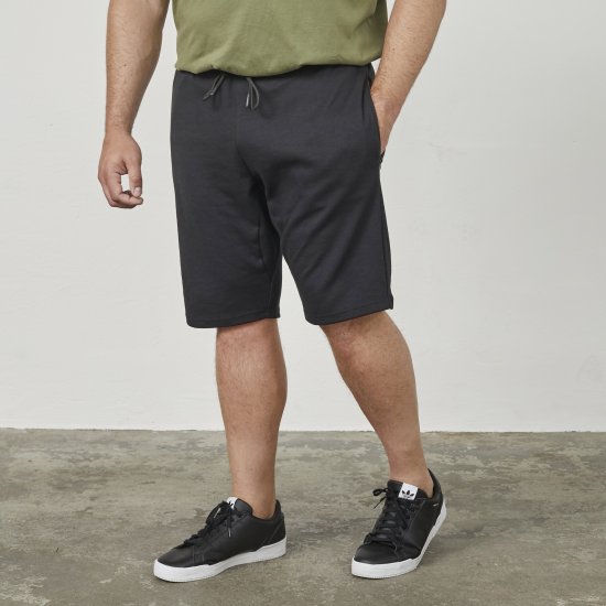 North Latitude 61334 Short En Molleton Noir - Pantalons/shorts de survêtement - Survêtement/jogging grandes tailles