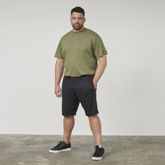 North Latitude 61334 Short En Molleton Noir - Pantalons/shorts de survêtement - Survêtement/jogging grandes tailles