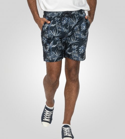 D555 Cleethorpes Hawaii Printed Swimshorts Navy - Maillots de bain - Maillots/Shorts de bain Grande Taille pour Hommes 