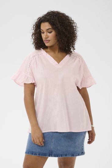 Kaffe Curve Valeria Top Ballerina Pink - T-shirts et tops - 