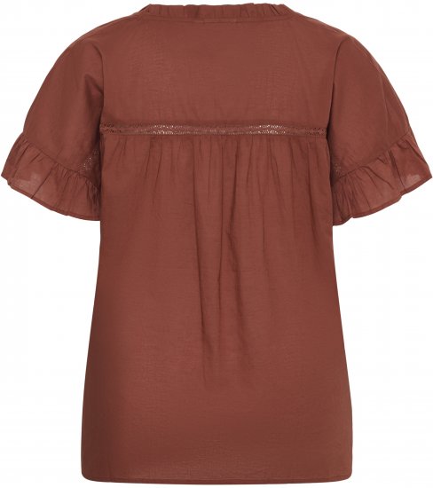 Kaffe Curve Valeria Top Henna Brown - T-shirts et tops - 