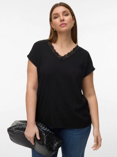 Vero Moda Bella Lace Top Black - Tops - 