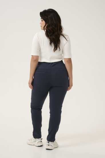Kaffe Curve Jia Pantalon Bleu marine minuit - Jeans & Pantalons Femme Grandes Tailles – Plus Size - 